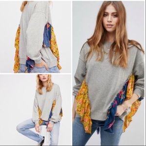 FREE PEOPLE SHE’S JUST CUTE DRAPED SWEATSHIRT